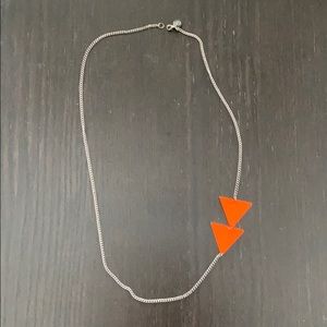 Asymmetrical triangle necklace